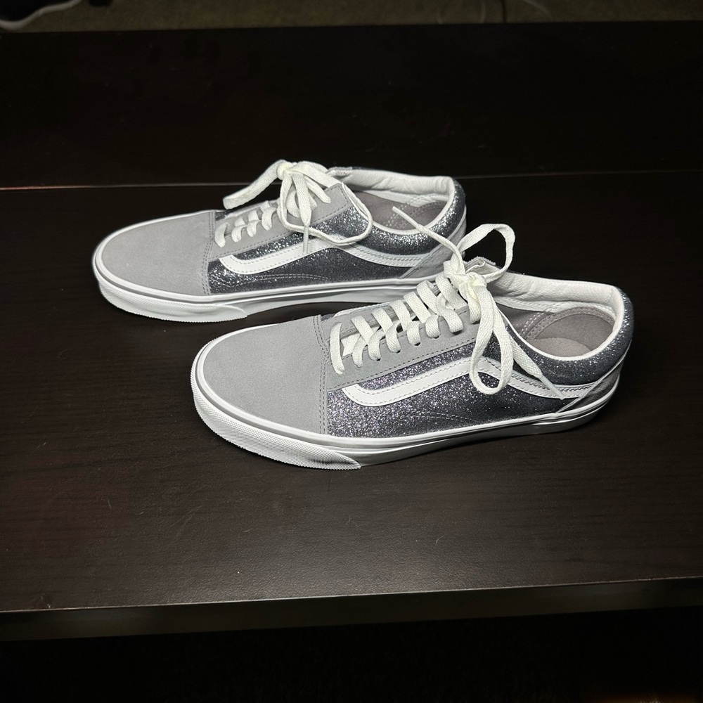Vans Old Skool Glitter Shimmer Shiny Sneakers - Picture 3 of 5